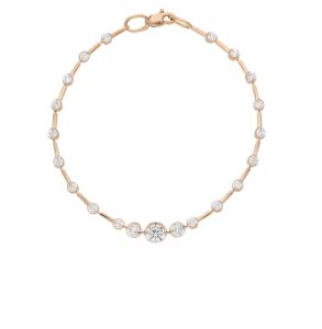 золотой браслет с фианитами