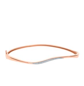 золотой браслет с фианитами