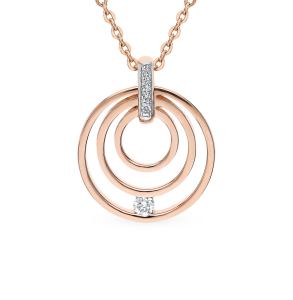 золотая подвеска с бриллиантами