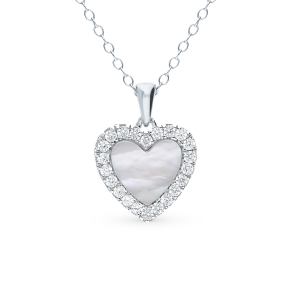 серебряное шейное украшение с фианитами