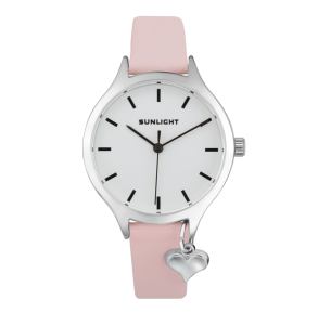 Женские часы с подвеской на кожаном ремне