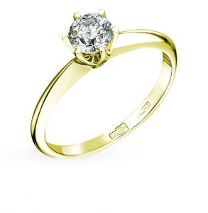 золотое кольцо с бриллиантами