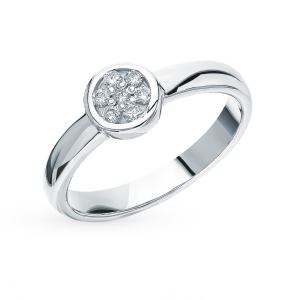 золотое кольцо с бриллиантами