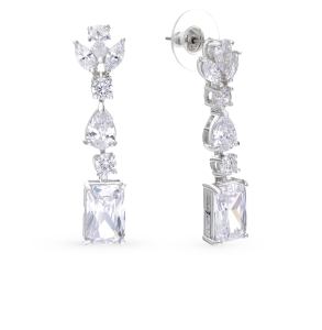 серьги с фианитами