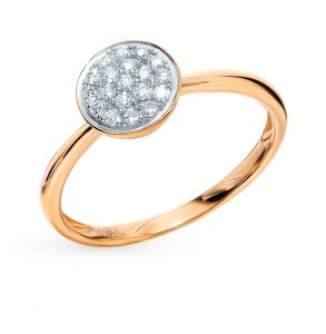 золотое кольцо с бриллиантами