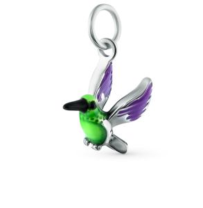 Серебряная подвеска c эмалью