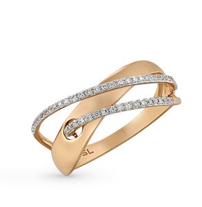 золотое кольцо с бриллиантами