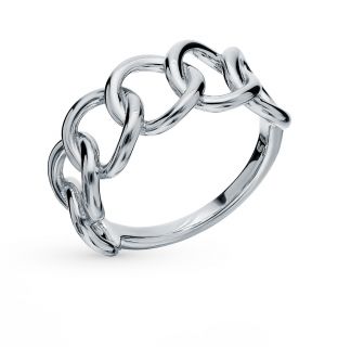 Серебряное кольцо SUNLIGHT: белое серебро 925 пробы — купить в интернет-магазине Санлайт, фото, артикул 85071