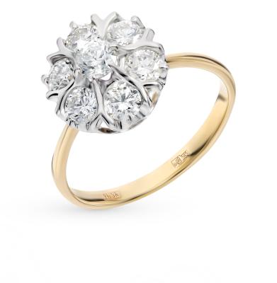 Золотое кольцо с бриллиантами