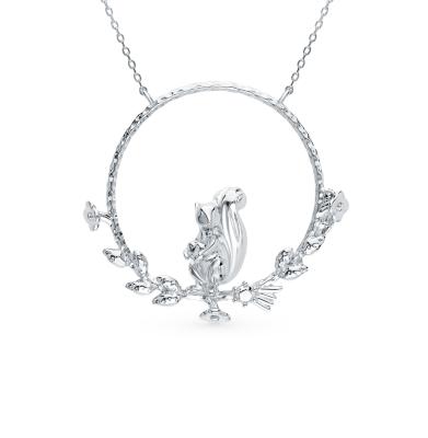 Серебряное шейное украшение