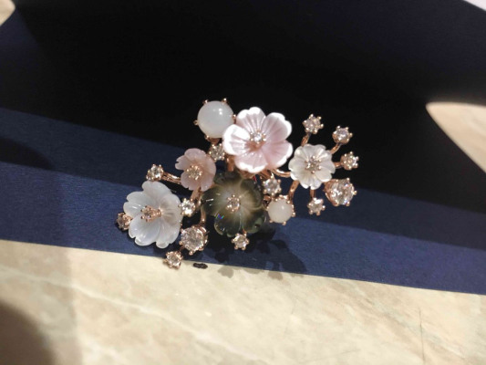 Серебряное кольцо с кошачьим глазом SUNLIGHT: розовое серебро 925 пробы ...