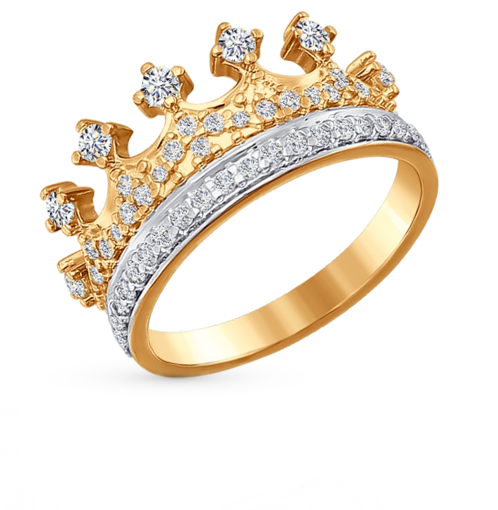 Кольцо женское корона