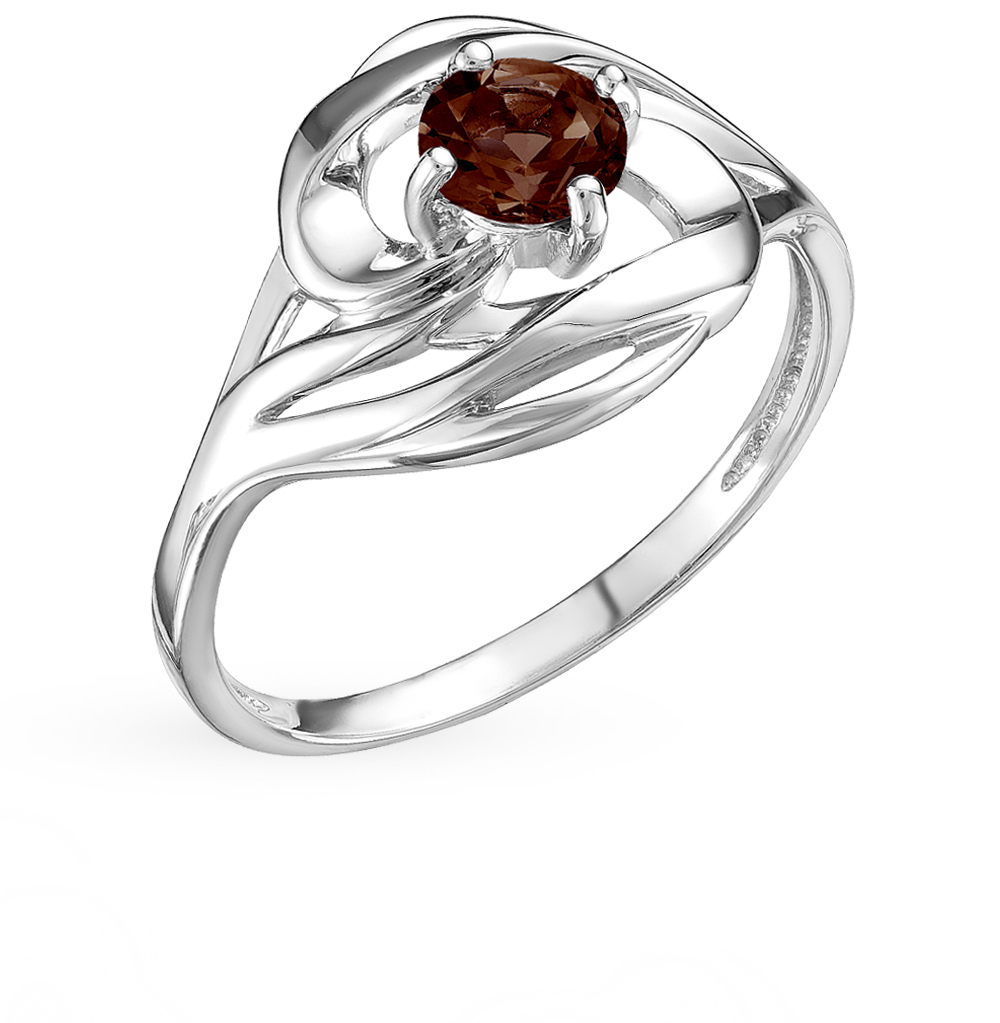 Серебряное кольцо с раухтопазами в Самаре