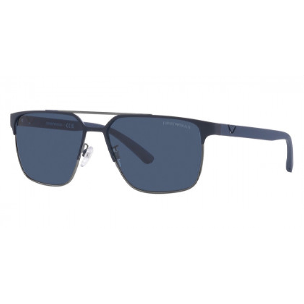 Мужские солнцезащитные очки из Италии марки EMPORIO ARMANI из коллекции Rectangle модель 0EA213431628058 в Новосибирск