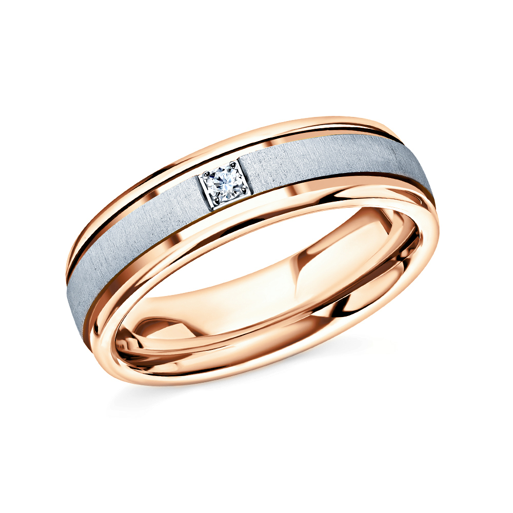 Золотое обручальное кольцо с бриллиантами в Самаре