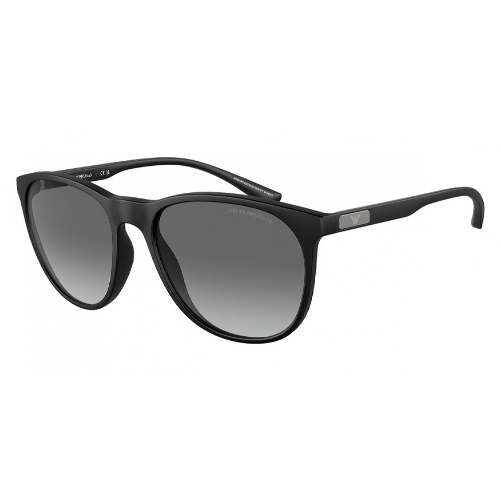 Мужские солнцезащитные очки из Италии марки EMPORIO ARMANI из коллекции Wayfarer модель 0EA421050011156 в Новосибирск
