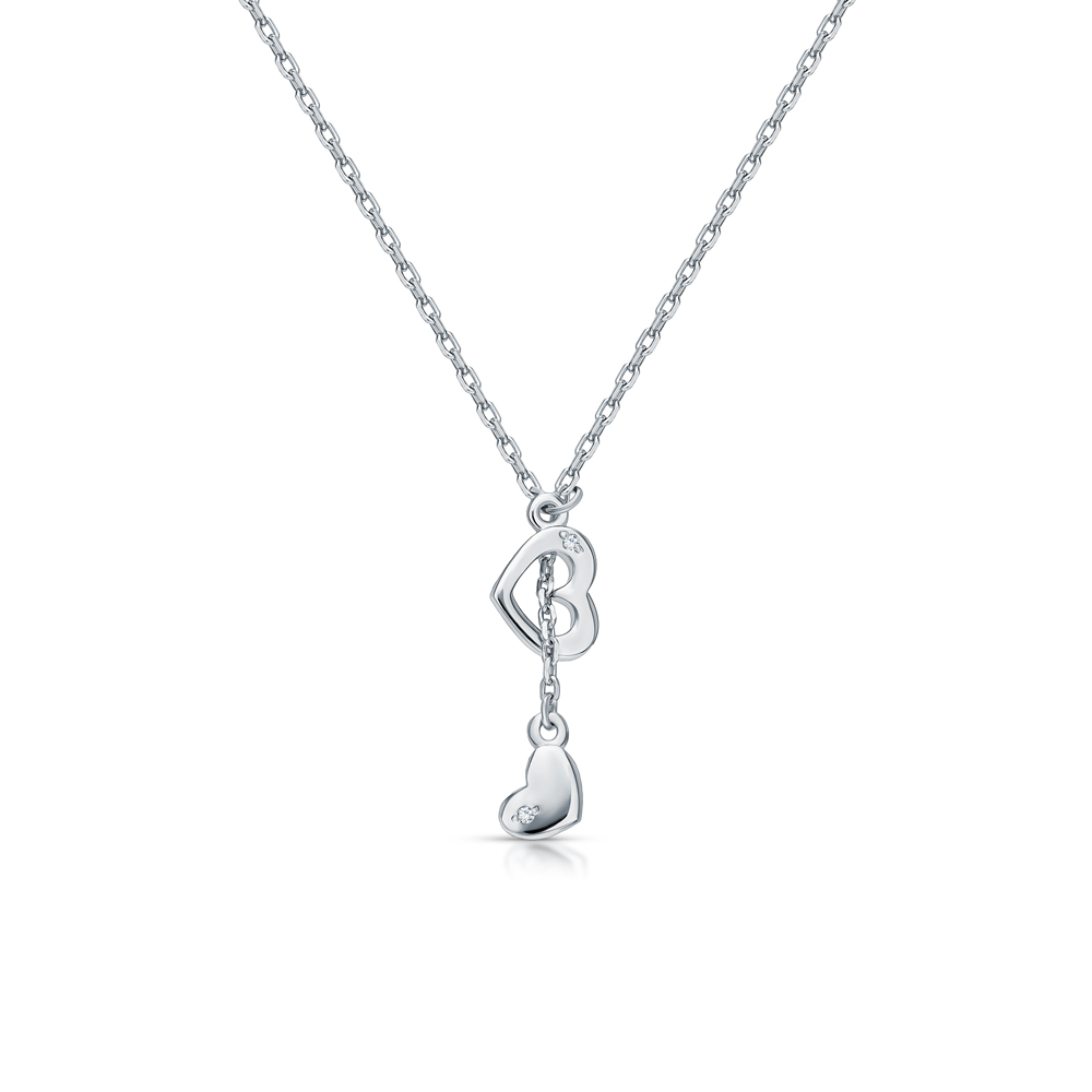 Серебряное шейное украшение с бриллиантами природными в Самаре