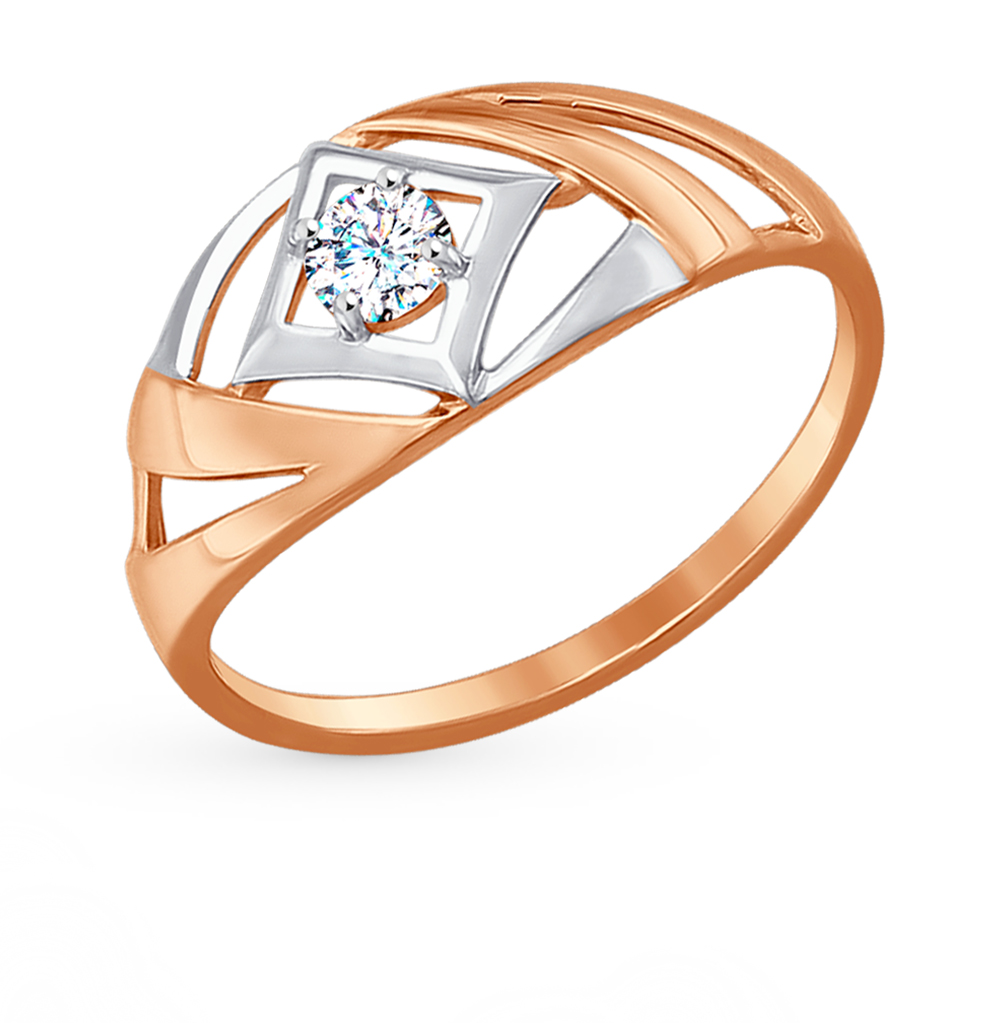 Золотое кольцо с фианитами SOKOLOV 017227* в Краснодаре