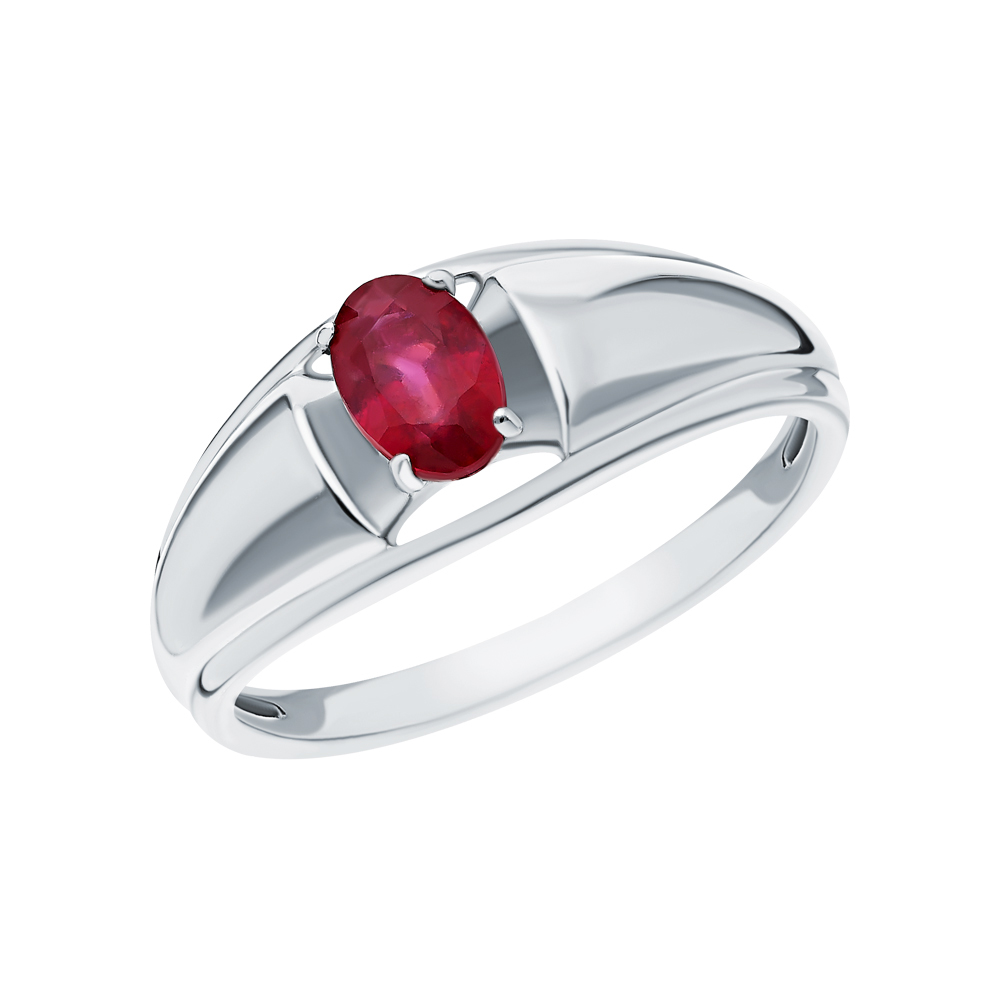 Фото «Серебряное кольцо с природным рубином»
