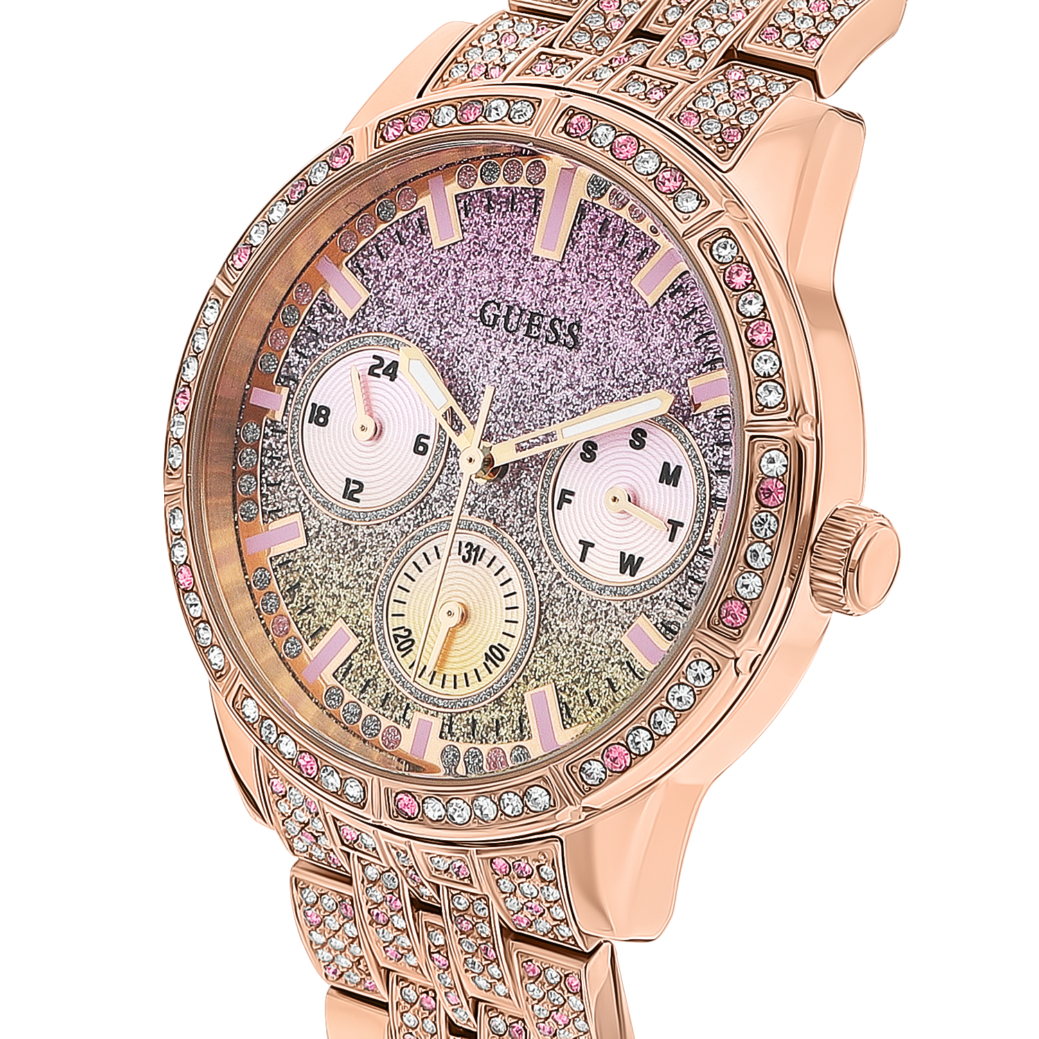 Часы женские GUESS GW0365L3: сталь, кристалл — купить в интернет ...