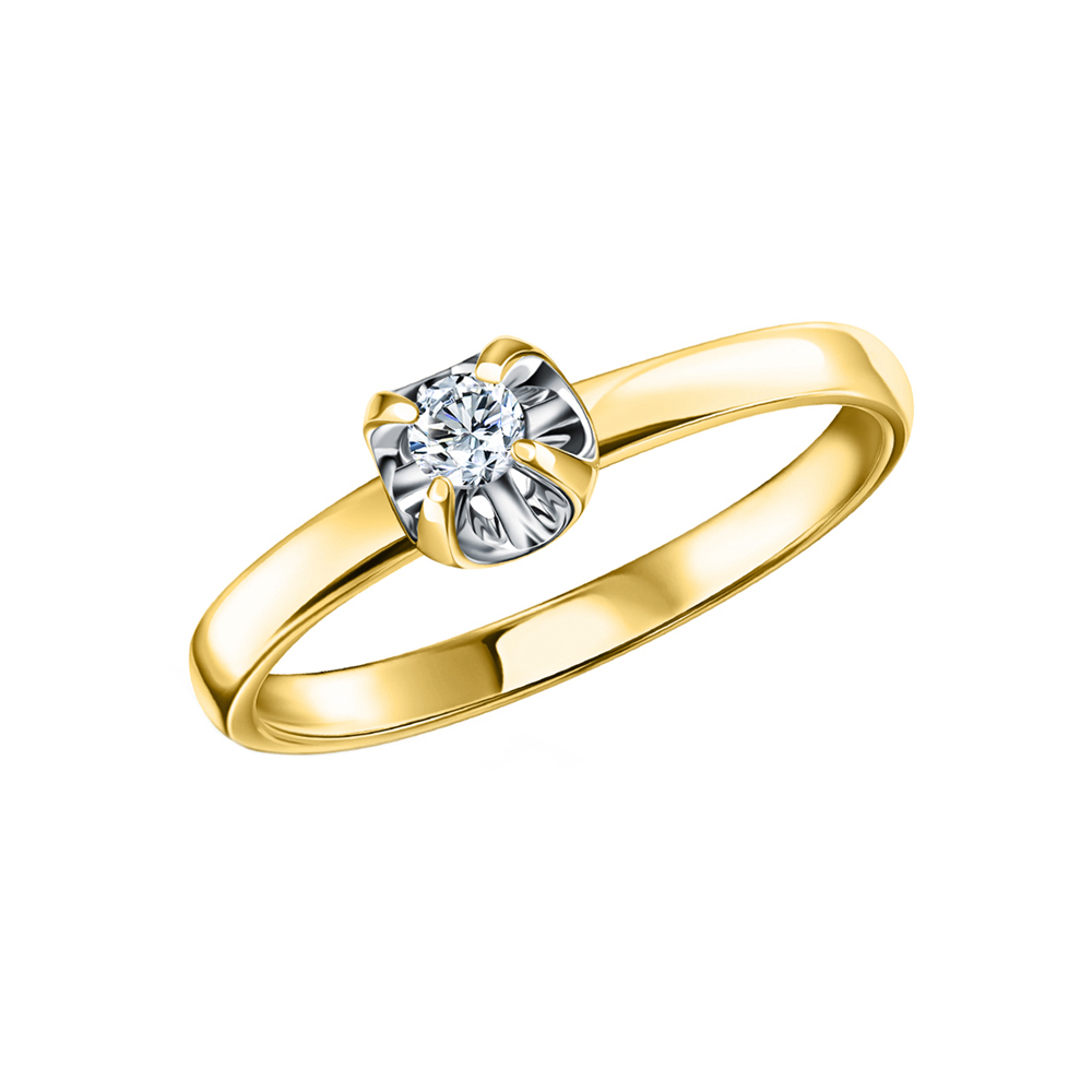 Фото «Золотое кольцо c бриллиантом»