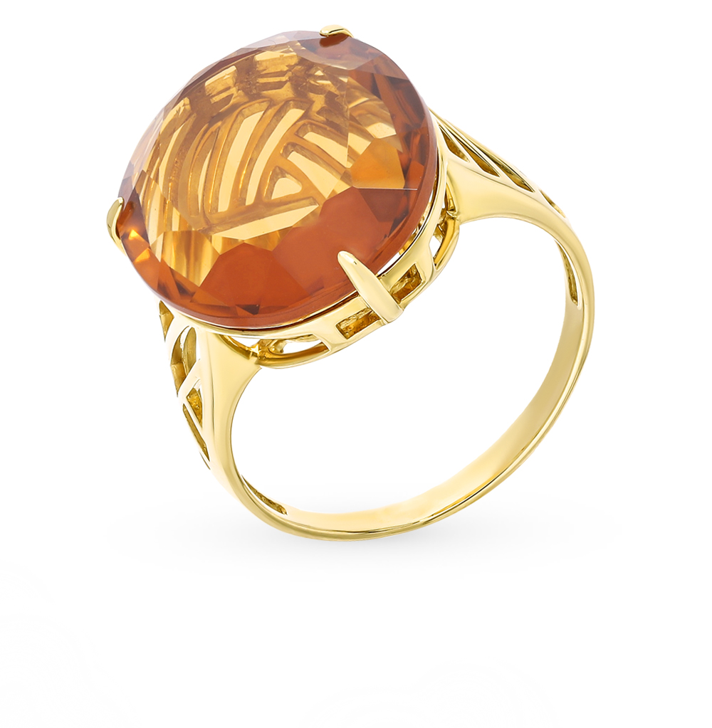 Золотое кольцо с кварцем в Самаре