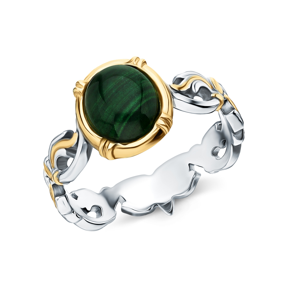 Фото «Серебряное кольцо с малахитом»