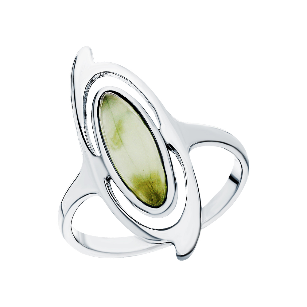 Серебряное кольцо с нефритом в Новосибирске