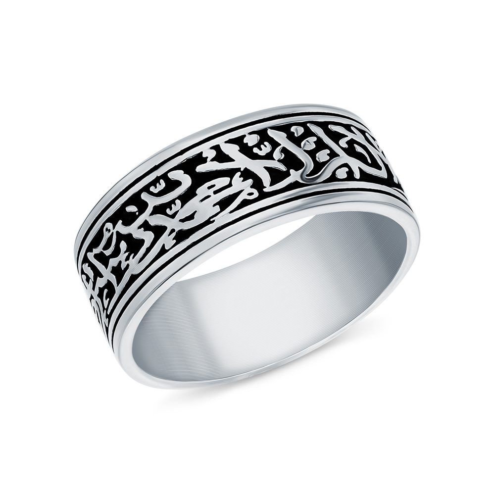 Серебряное кольцо мусульманское "Шахада" в Новосибирске