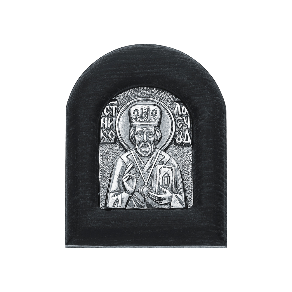 Деревянная икона с серебряной вставкой "Николай Чудотворец" в Краснодаре