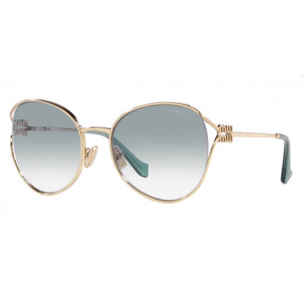 Женские солнцезащитные очки из Италии марки MIU MIU из коллекции Wayfarer модель 0MU 53YSZVN03O58 в Новосибирск