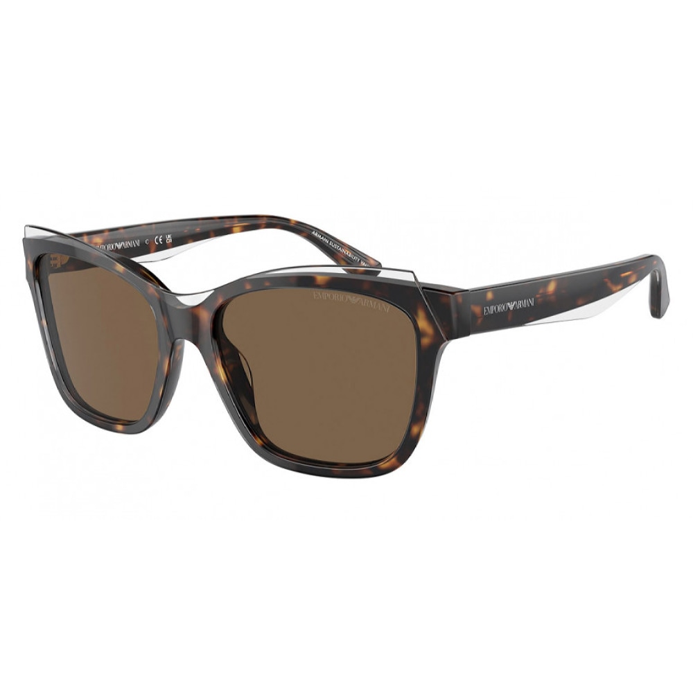 Женские солнцезащитные очки из Италии марки EMPORIO ARMANI из коллекции Square модель 0EA4209F60527356 в Новосибирск
