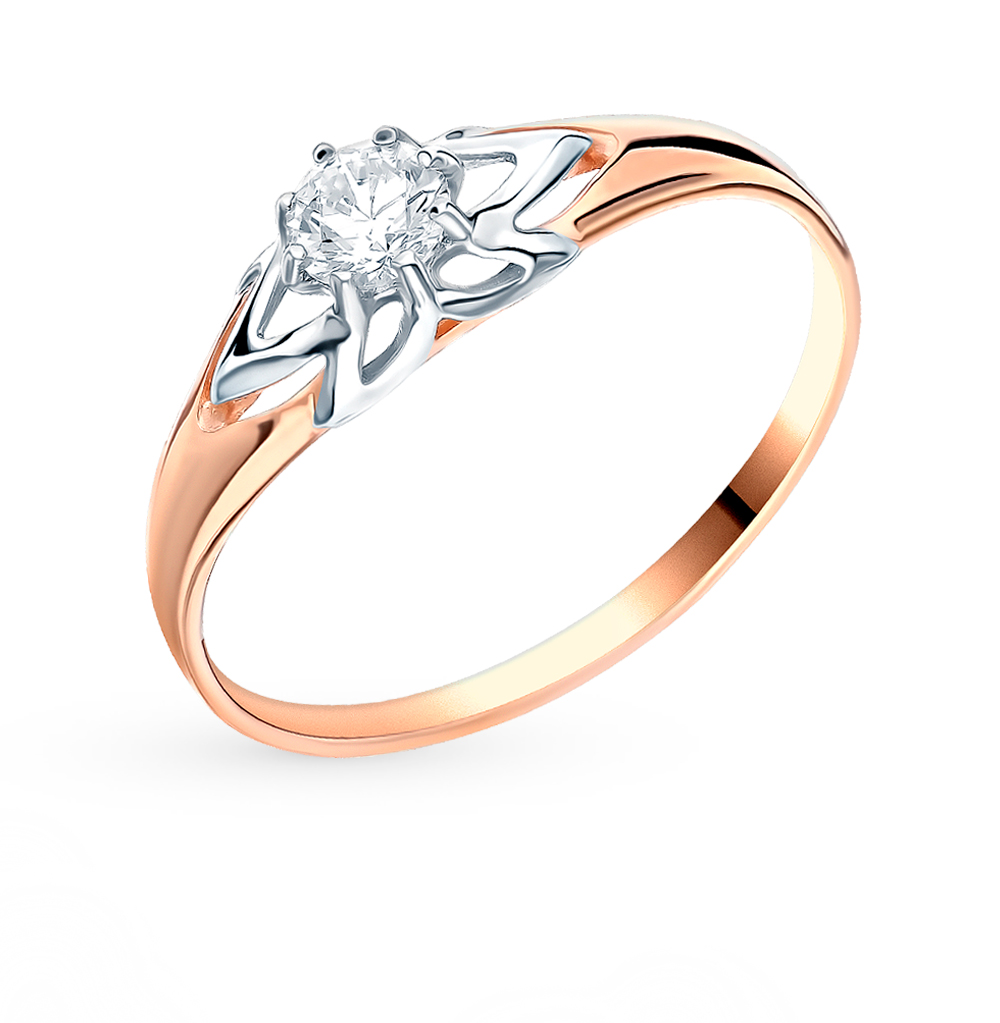 Золотое кольцо с фианитами SOKOLOV 018467* в Самаре