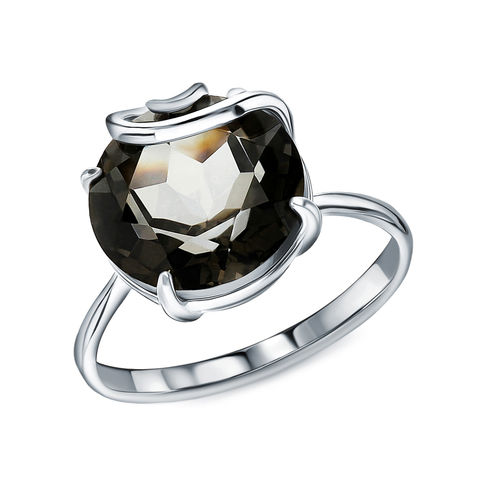 Серебряное кольцо с горным хрусталем в Санкт-Петербурге