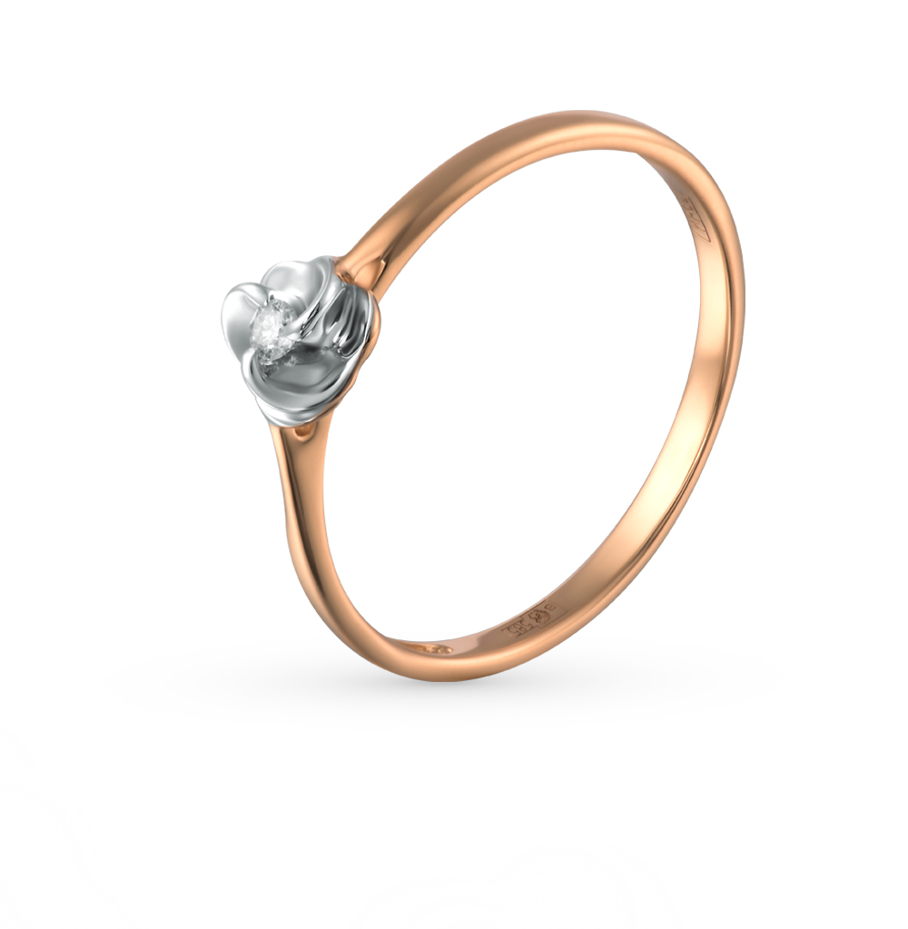 Фото «Золотое кольцо с бриллиантами SOKOLOV 1011392»