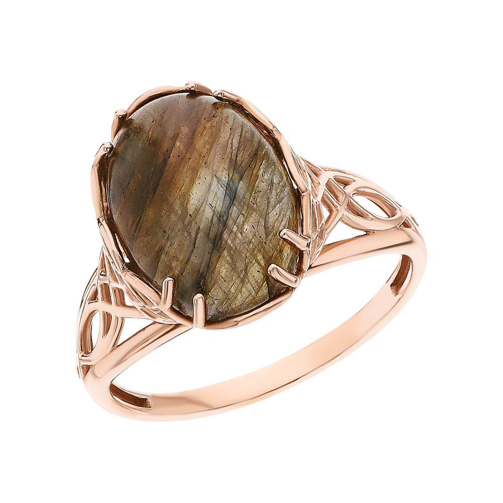 Фото «Серебряное кольцо с лабрадоритами»