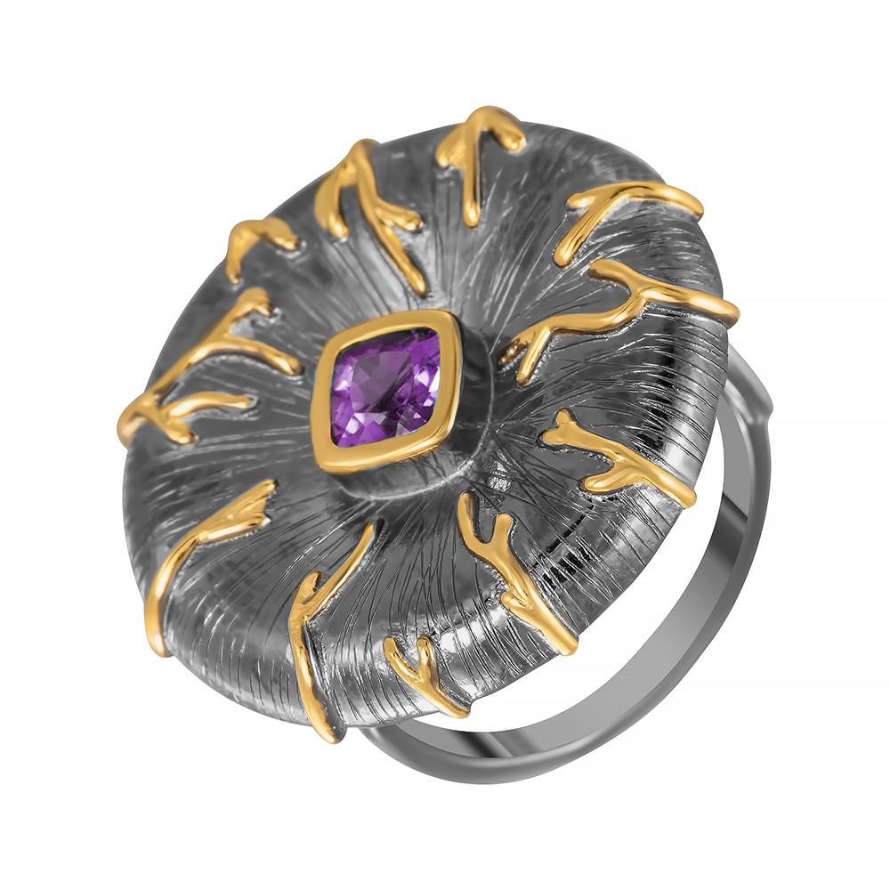 Серебряное кольцо с аметистом в Самаре