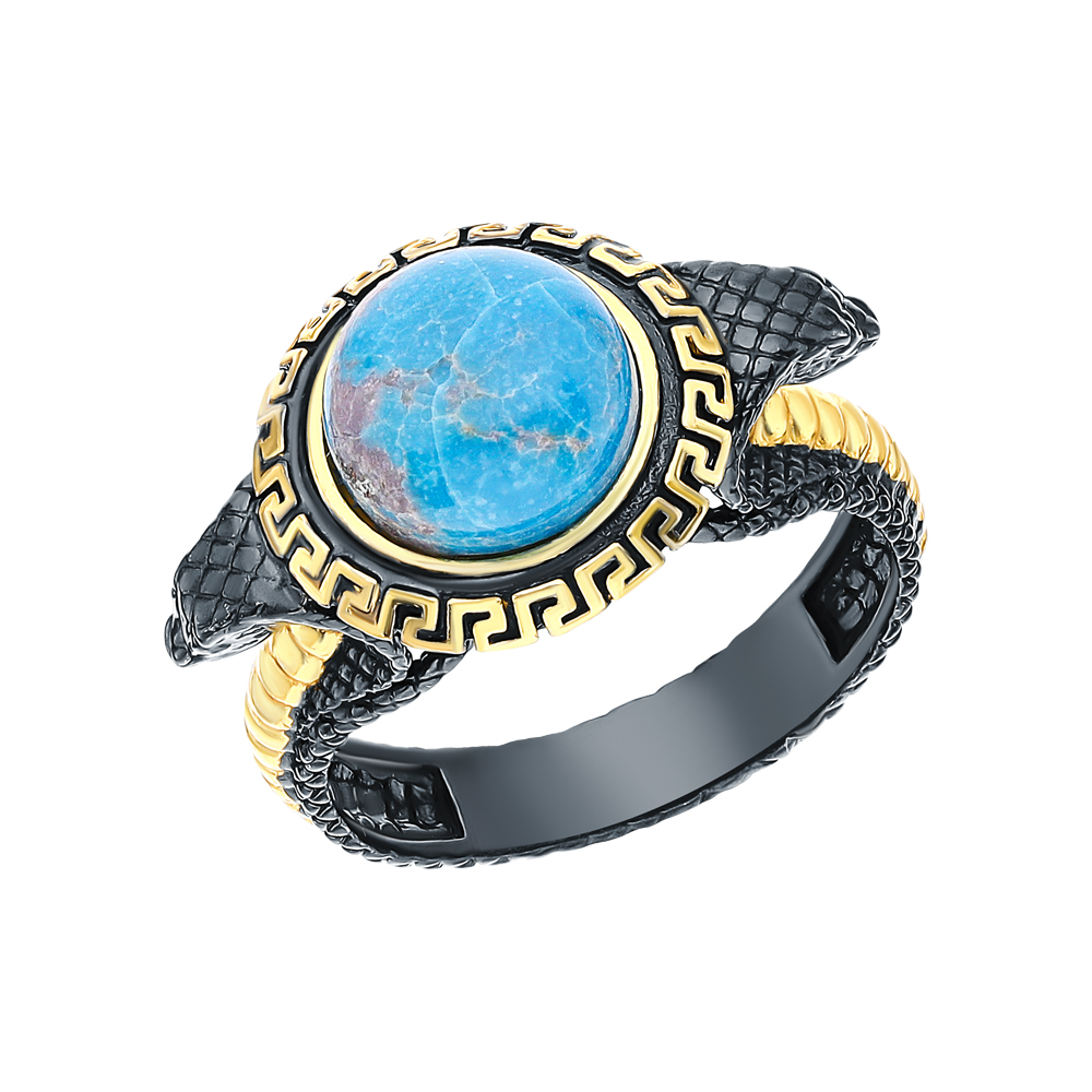 Серебряное кольцо с бирюзой в Ростовe-на-Дону