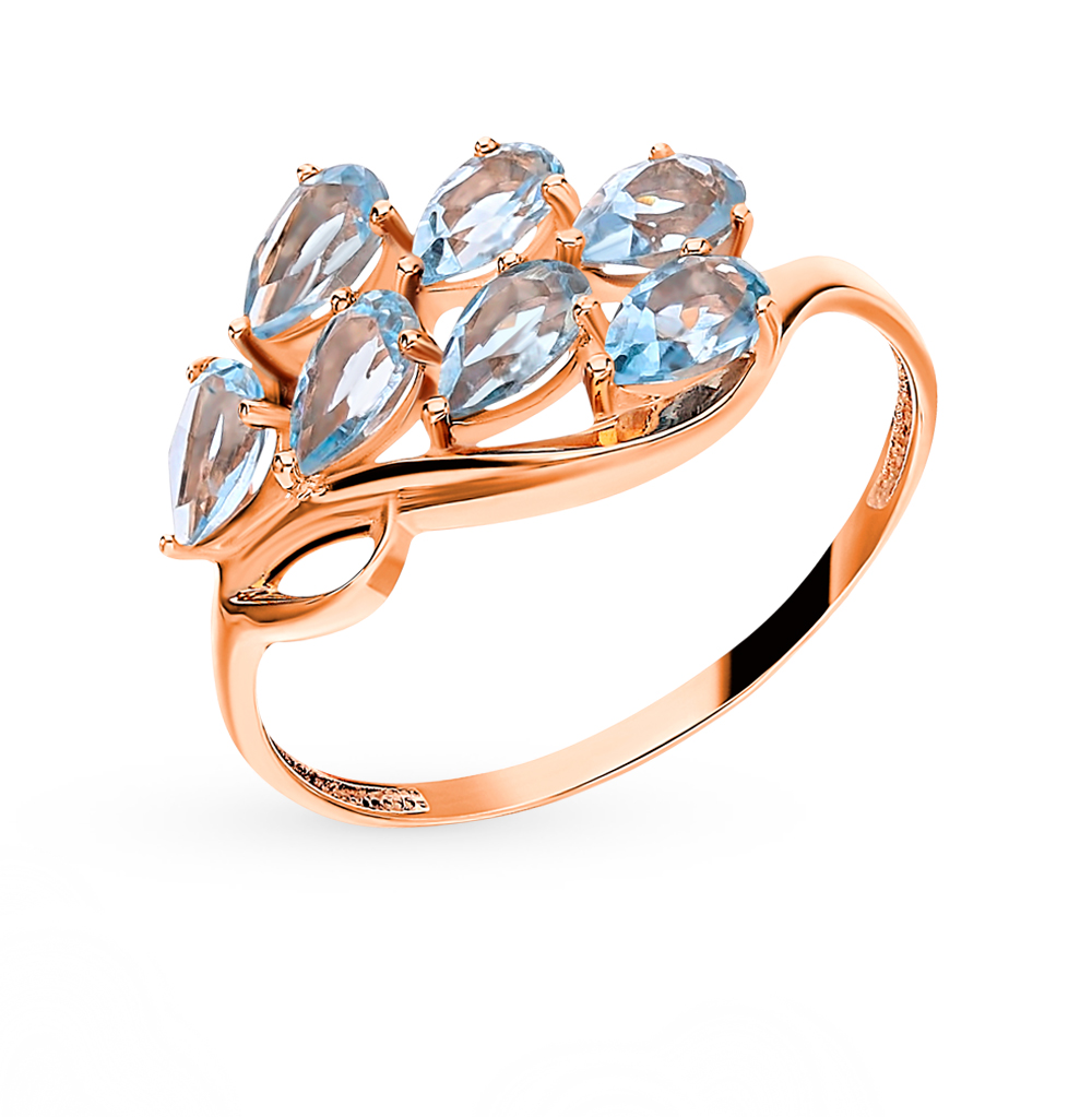 Золотое кольцо с топазами в Санкт-Петербурге