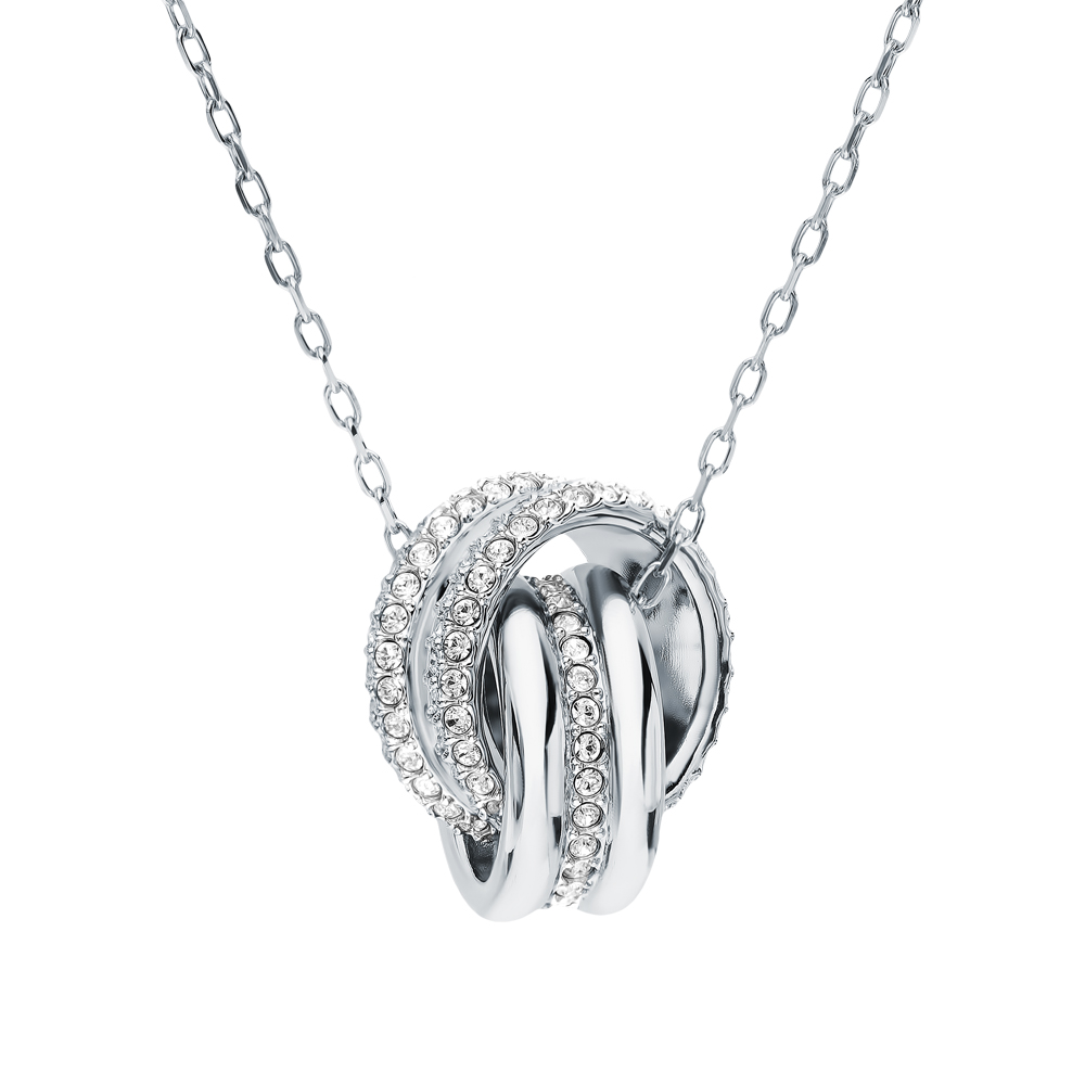 Фото «Стальной кулон в подарочной упаковке с кристаллами  Swarovski»