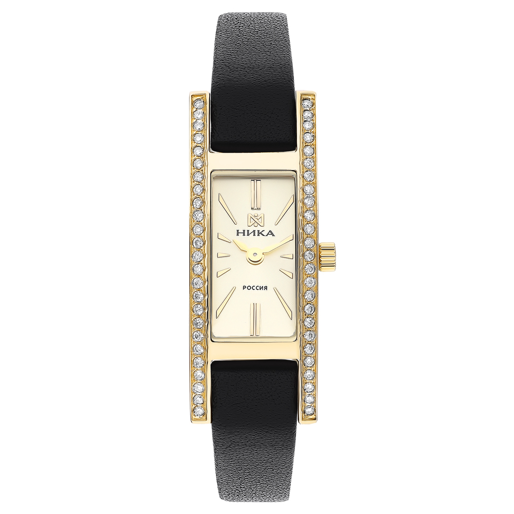 Фото «Женские ювелирные часы в золотом корпусе»