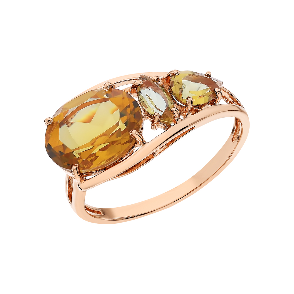 Золотое кольцо с султанитами в Самаре