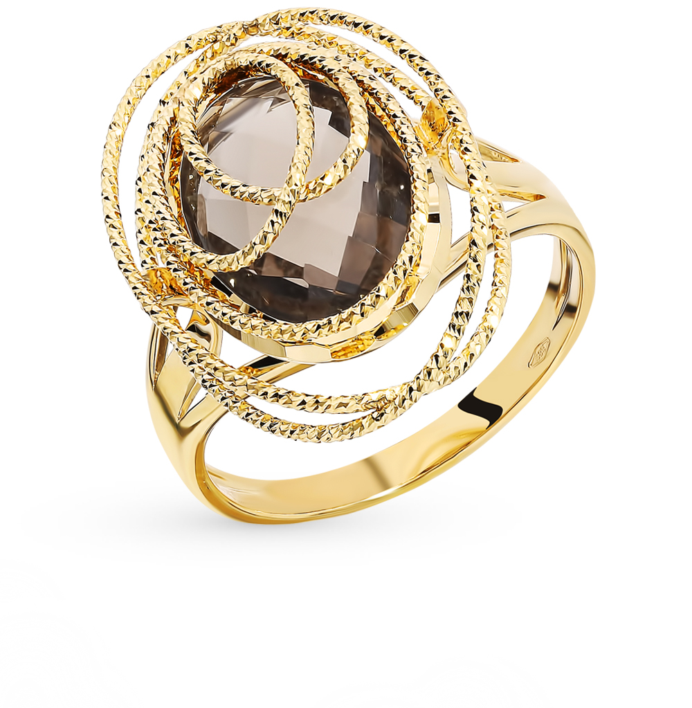 Фото «Золотое кольцо с раухтопазом»