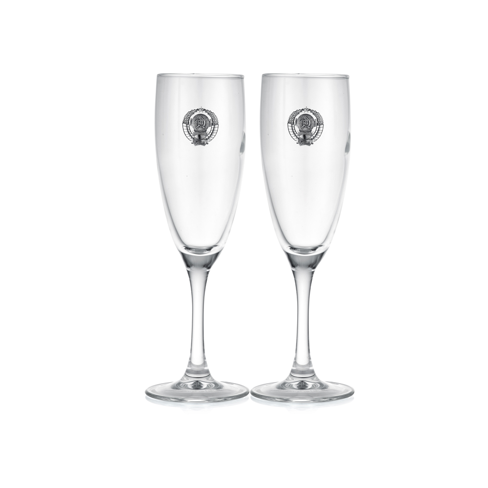 Фото «Серебряный набор бокалов для шампанского»