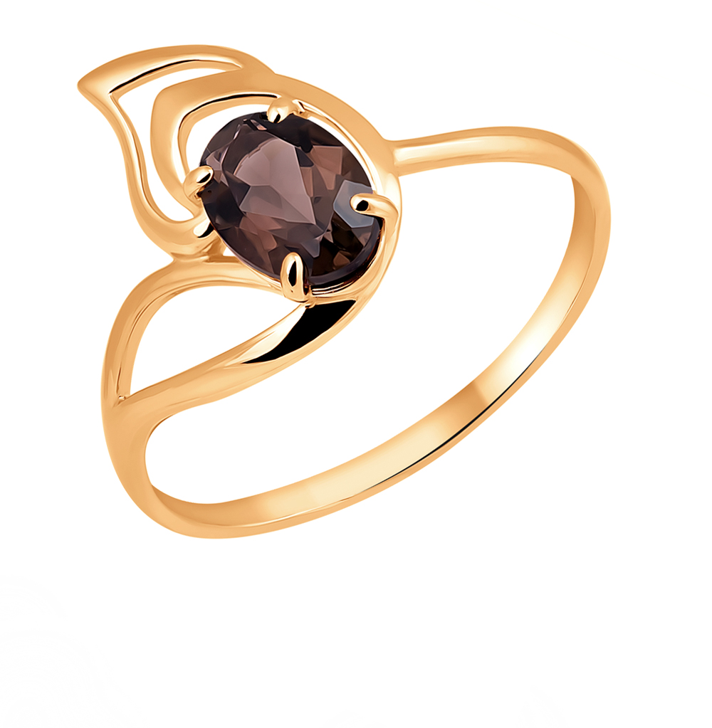 Золотое кольцо с раухтопазами в Санкт-Петербурге