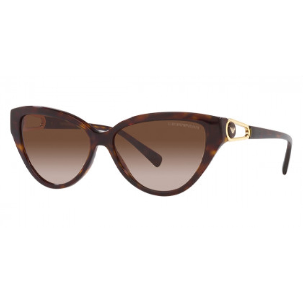 Женские солнцезащитные очки из Италии марки EMPORIO ARMANI из коллекции Cat Eye модель 0EA419250261357 в Новосибирск