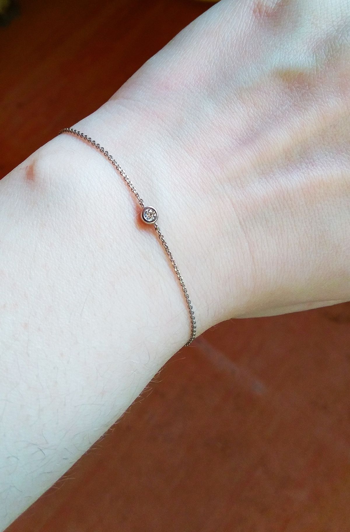 Золотой браслет с бриллиантами SUNLIGHT: белое золото, бриллиант ...