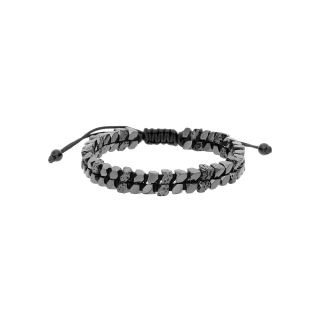 Стальной браслет с гематитом и лавовым камнем OKAMI S01930-B0B-01 ...